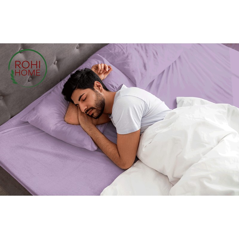 Rohi® King Size Fitted Sheet with Two Pillowcases – 25cm