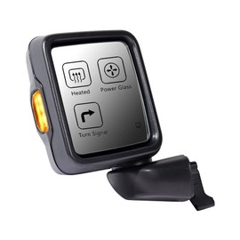 Driver Left Side Mirror Power Heated Turn Signal Light Replacement for 2018-2024 Jeep Wrangler JL 2020-2023 Gladiator CH1320450 68281891AE