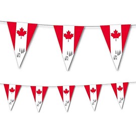 DH-Konzept 3.5 m Canada Bunting Decoration for a Country Party / Theme Party Banner Garland Party Chain