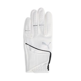 PUMA Golf Gloves, Golf Super Leather Touch Gloves (Left Hand), Bright White/Puma Black 24, bright white/puma black, 24