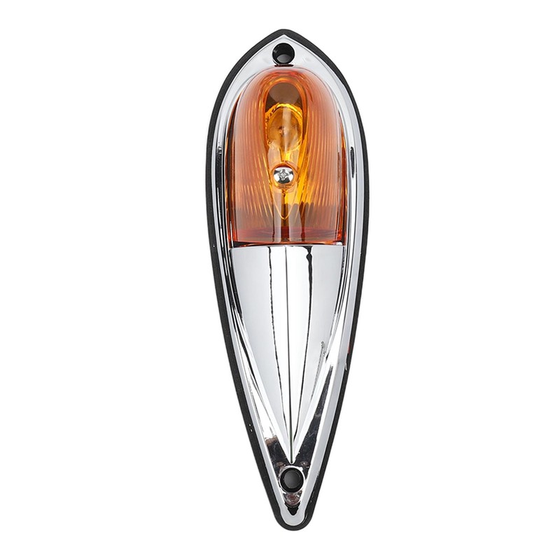 5pcs Cab Marker Light Weatherproof Amber Teardrop Cab Top Running