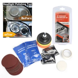 Geartronics Car Headlight Lens Restoration Repair Kit Polishing Cleaner Cleaning Tool USA*