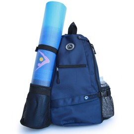 Aurorae Yoga Mat Bag; Multi-Purpose Crossbody Sling Backpack; Good for Hiking, Biking, Walking, Travel, Sport and Beach