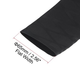 TOP-VIGOR 40mm Heat Shrink Tubing, 1M Length Heat Shrink Sleeving, 1.8:1 Ratio Heat Shrink Tube for Electrical Insulation, Repairs, Wrap Cable, Wire Connectors, Black