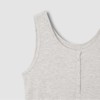 JAJU [JAJU] Women's Modal Ribbed Sleeveless Lounge T-shirt_Melange Oatmeal
