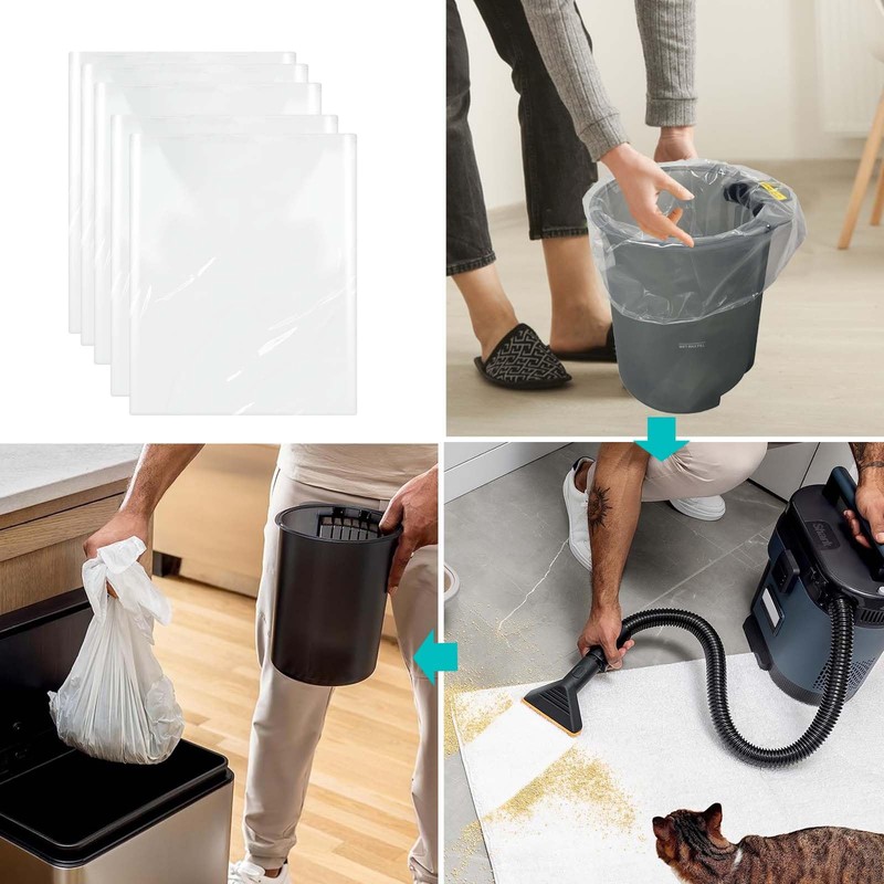 Shark Messmaster Accessories,Vacuum Plastic Bags Compatible with Shark MessMaster PortableWet