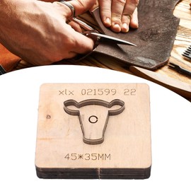 Natudeco Leather Cutting Die Bull Head Shape Leather Stamping Tool DIY Craft Collections Accessories for Wallets Belts