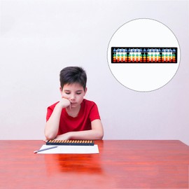 Alipis Arithmetic Abacus Maths Counting Toy, 17 Digit Rods with Colourful Beads, Chinese Abacus Maths Learning Aid Tool