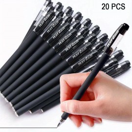 Unbranded 20PCS Ballpoint Pens-0.5mm Black Smooth Writing School Exam Office Use Gel Pen