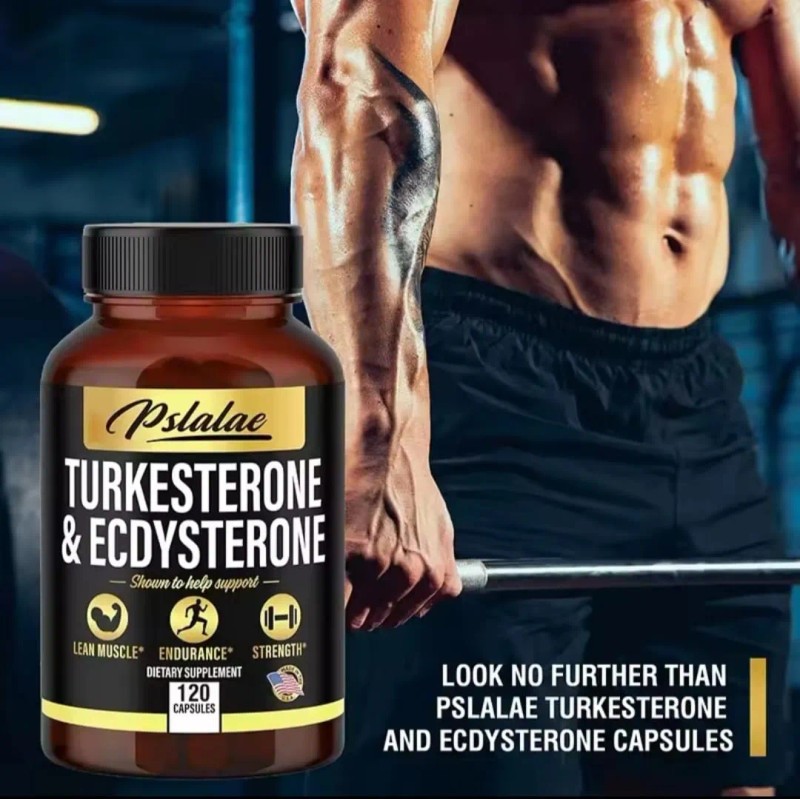 Suplementos De Turkesterona Y Ecdysterona 1000mg 120 Capsula Sin Sabor