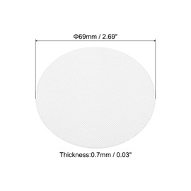 PATIKIL 69mm/2.69" Aluminum Foil Cap Liner, 150Pcs Resistant Tamper Induction Heat Sealer Sealing Liners for Glass Bottle Jar Lid