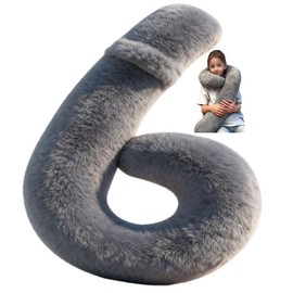 Travel Pillow, Children's Pillow, car Sleep Pillow, Adult and Children's Travel Sleep aid Pillow, Gray