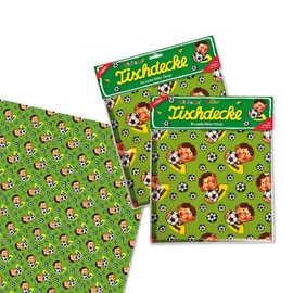 1 x Large Tablecloth Football-Fritz Flanke 11154 / Lutz Mauder Children's Birthday Parties with Motto Decoration Nonreturnable for