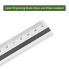 sourcing map Straight Ruler, 15 cm, Metric Aluminium Alloy Ruler,