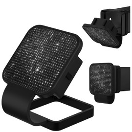 2 Inch Hitch Cover for Trucks, SUVs & Jeeps - Durable Rubber Trailer Hitch Plug with Diamond Decoration Design - Fits Ford, Toyota, Chevy (Black)