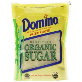 Domino Pure Cane Organic Sugar 24 Ounce Pack for Baking and Cooking