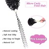 Samtress 8 Packs Micro Twist Kinky Curly Crochet Hair Extensions