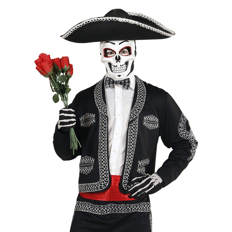 WIDMANN ? Bow Tie Adjustable Dia De Los Muertos Mens,