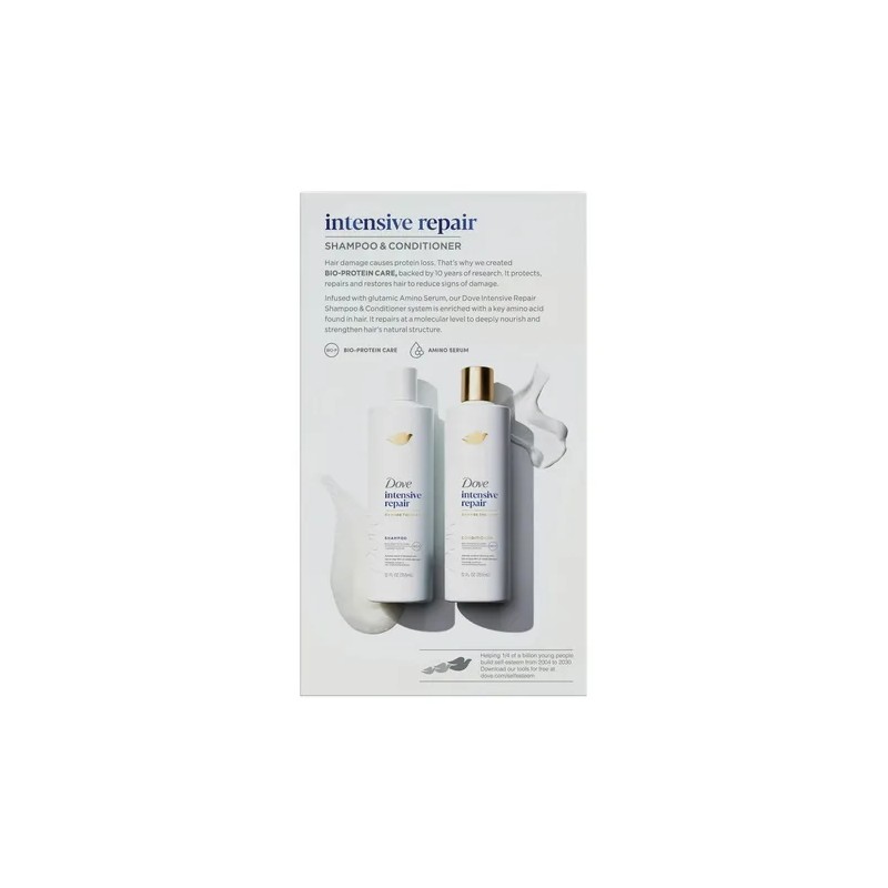 Dove Kit Shampoo Y Acondicionador Intensive Repair 710g