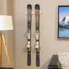 StoreYourBoard Horizontal Wood Ski Rack Wall Mount – Heavy Duty