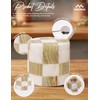 MARBLORE Marble Salt Cellar with Lid & Spoon, White &
