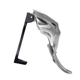 Humpback Whale Tail Door Knocker (Premium, Nickel)