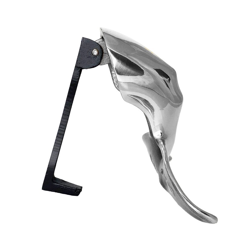 Humpback Whale Tail Door Knocker (Premium, Nickel)