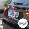 100 Pack License Plate Screws for Front and Back License