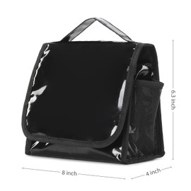 SEPWIK Travel Toiletry Bag for Women with Hanging Hook, Water-resistant Makeup Cosmetic Bag Hanging Organizer for Shampoo, Full Sized Container, Toiletries Scandihome Series