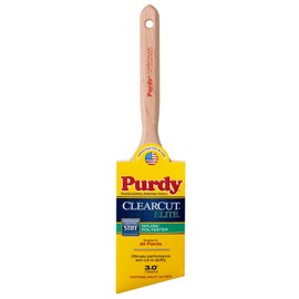 Purdy 144152830 Clearcut Elite Glide Trim Brush, 3 inch, Light Brown