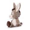 NICI 49034 Cuddly Donkey Donkeylee 33cm Grey Dangling-Sustainable Made Plush,