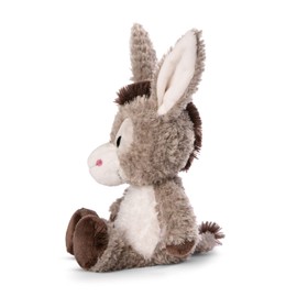 NICI 49034 Cuddly Donkey Donkeylee 33cm Grey Dangling-Sustainable Made Plush, Cute Soft Toy to Cuddle and Play with, for Children & Adults, Gift idea, Grau
