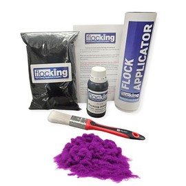 FLOC-KING DIY Flocking Kit - Purple - Flock powder - Nylon Flock - Easy To Use
