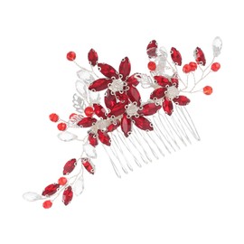 Beavorty Rhinestone Wedding Hair Comb Lightweight Bridal Side Comb for Elegant Updo Styling Comfortable Silver Bridal Hair Accessories for Weddings Galas and Formal Events