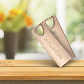 Hyundai Memhyu070 Memoria Usb U2Bk/16Garg - Oro Rosa, 16 Gb Usb 2.0