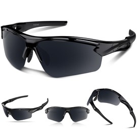 Polarized Sports Sunglasses for Men Women Youth Baseball Running Cycling Driving Fishing Tennis Golf Motor TAC UV400 TR90