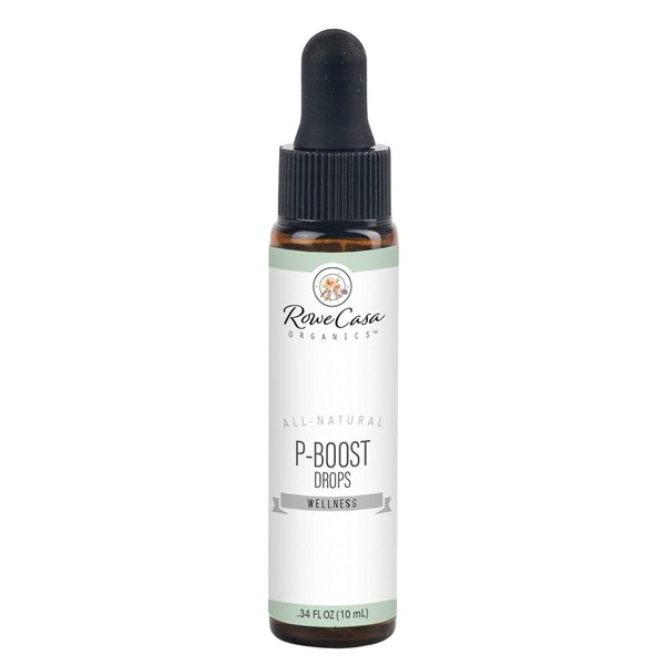 Rowe Casa Organics P-Boost Drops - Natural Hormone Balancing Essential Oils | Pre-Seed Fertility Drops | Bioidentical Progesterone Supplement for Fertility | Natural Menopause Support