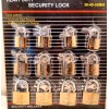 WELLMAX 12 pc. LOCKS 3 SIZES, 30,40,50 mm 3 KEYS