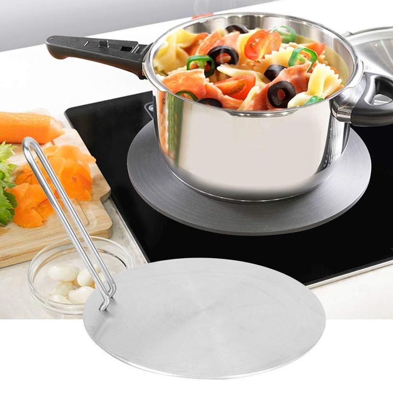 Heat Diffuser,Stainless Steel Induction Diffuser Plate with Foldable Handle for