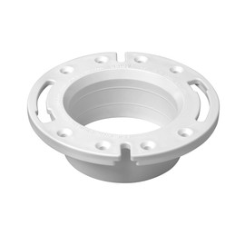 Oatey 43587 Spigot Fit Closet Flange, 4 in, PVC, 4-Inch