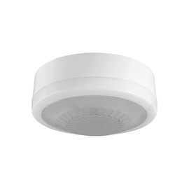Theben 1030062 LUXA 103 S360-100-12 AP WH I PIR I Passive Infrared Presence Detector I 360° Detection Range I 1 Channel I Surface-Mounted I Up to 400 W LED I 230 V