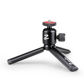 Zeadio Metal Mini Tripod with Ball Head Mount, with 1/4 Inch Screw Desktop Table Stand Tripod for Smooth 4, Osmo Mobile, Vimble 2, Gimbal Handle Stabiliser and All Cameras