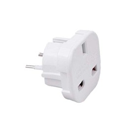 NCC-Licht Adapter UK to DE/GB to EU/England to Germany Europe Travel Adapter White