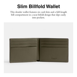 Coach Slim Billfold, Army Green