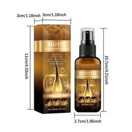 Moisturising 2Pc Biotin Haarwuchsspray,Biotin Haarspray,Biancat Haarwuchs Serum,Biotin Hair Growth Serum,Luxusbiotin Haarwuchsspray,Bio Haarwachstumsseren Thickening Herbal Serum,Für Dünnes Kaputtes