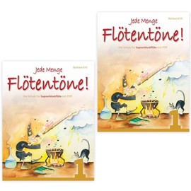 2x Jede Menge Flötentöne Band 1 (Doppelpack) (VHR3617, 9783920470962) + Soundman Wischerbürste für Blockflöte + Korkfett