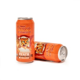 Third Street Inc. Organic Peach Black Tea, 16 Fl. Oz., Crisp and Juicy Blend, Ready to Drink Beverage, Vegan, Gluten Free, Kosher, Non-GMO, 12 Pack