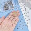 UNICRAFTALE 300個 長さ5.5mm 304ステンレススチール マルチペタルビーズキャップ 中空フラワーコーン メタル フィリグリー ビーズキャップ スペーサー