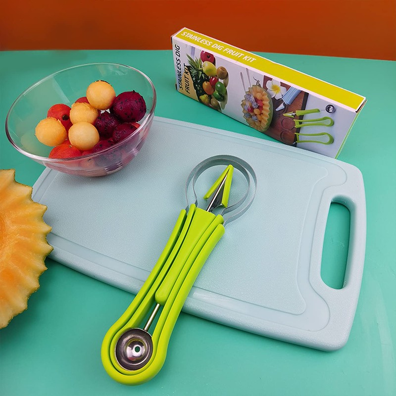 4 in 1 Fruit Tool Set Fruit Carving, Fruit Scoop