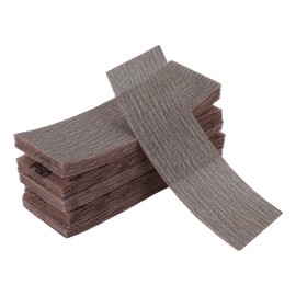 HEROFFIX 50 Pcs Car Wood Sanding Discs Smoothing Hook & Loop Sandpaper for Woodworking, Automotive Refinishing 9.06"x3.15" 80 Grit Brown Aluminum Oxide